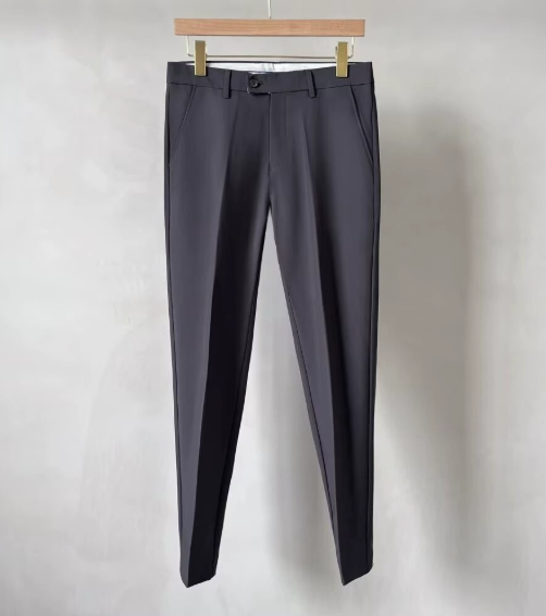 2025 Summer British style trousers for men business drape straight slim fit large size casual 9 nine points suit trousers